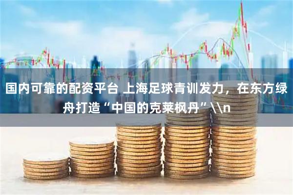 国内可靠的配资平台 上海足球青训发力，在东方绿舟打造“中国的克莱枫丹”\n